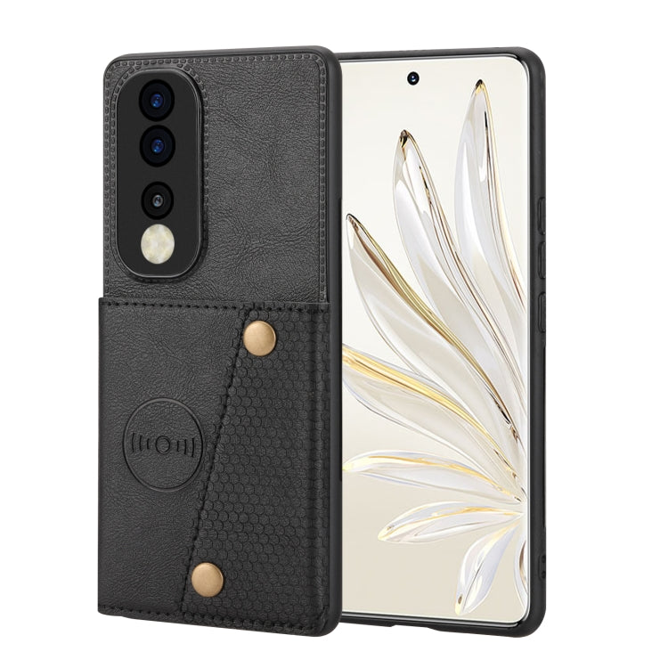 Double Buckle Card Slots Magnetic Phone Case