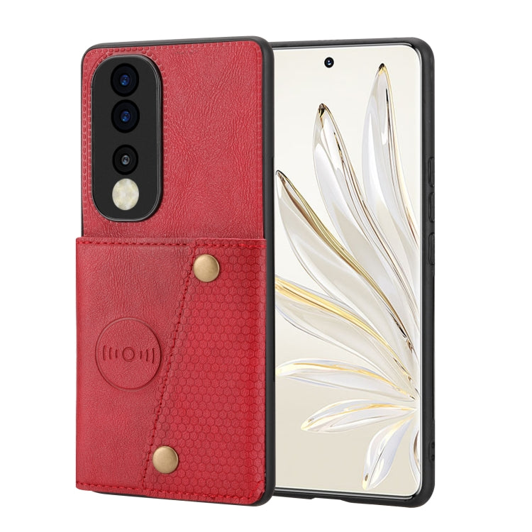 Double Buckle Card Slots Magnetic Phone Case