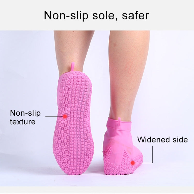 Silicone Non-slip Thickened Wear-resistant Waterproof Shoe Boots Cover My Store