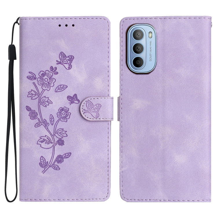 Flower Butterfly Embossing Pattern Leather Phone Case, Series 4 My Store