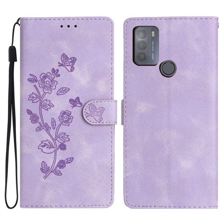 Flower Butterfly Embossing Pattern Leather Phone Case, Series 5 My Store