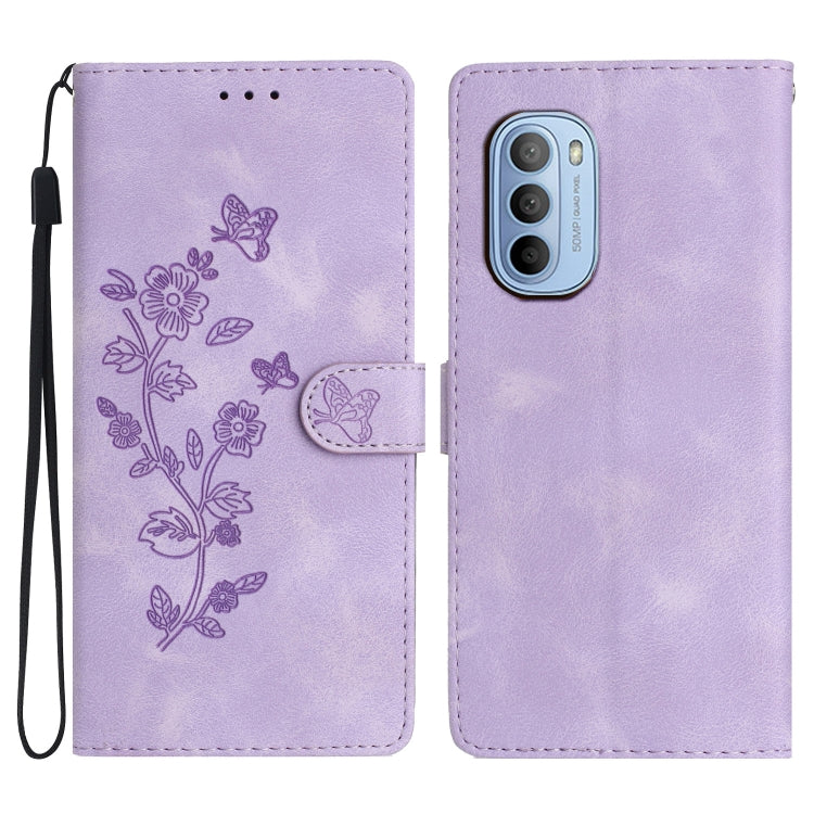 Flower Butterfly Embossing Pattern Leather Phone Case, Series 5 My Store