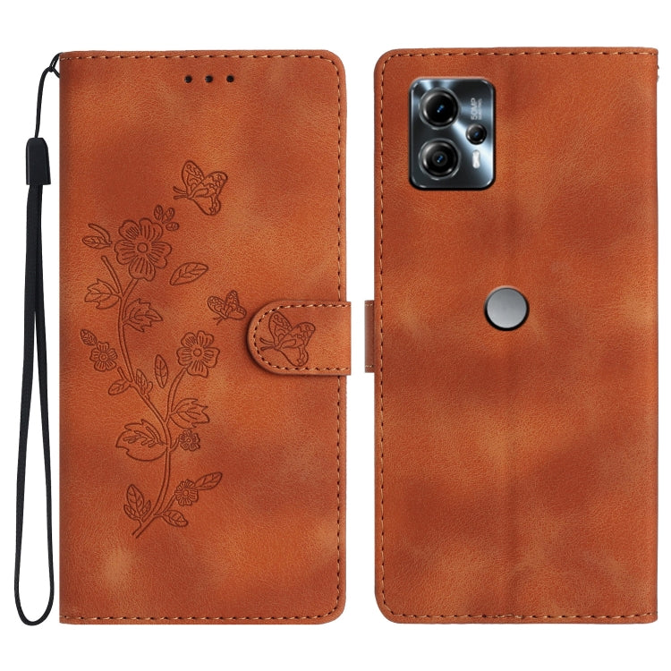 Flower Butterfly Embossing Pattern Leather Phone Case, Series 5 My Store