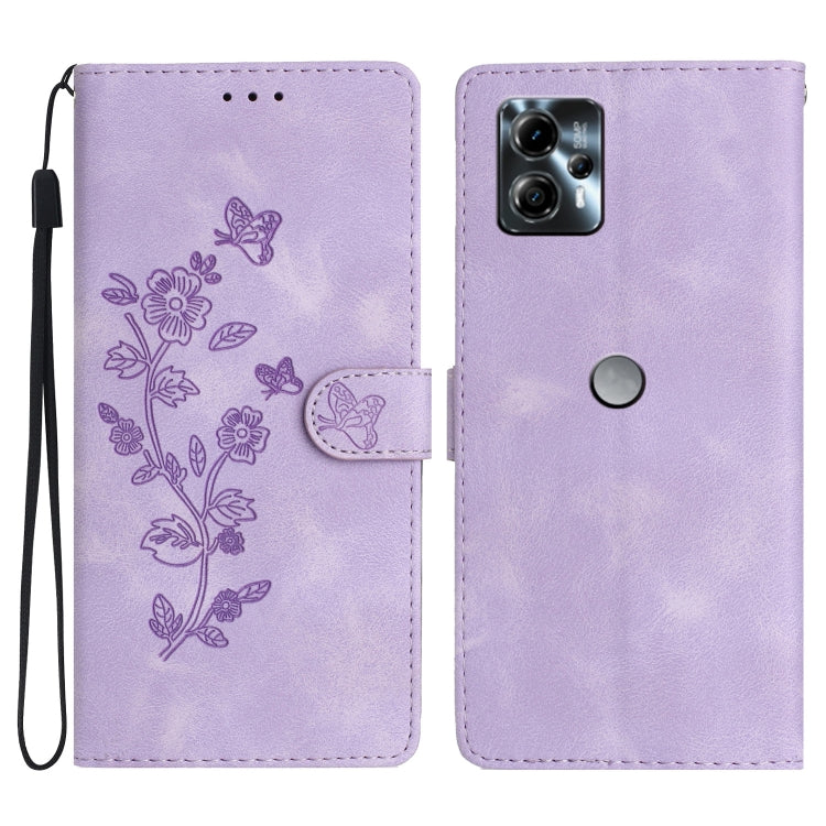 Flower Butterfly Embossing Pattern Leather Phone Case, Series 5 My Store