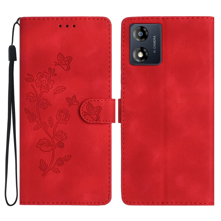 Flower Butterfly Embossing Pattern Leather Phone Case, Series 4 My Store