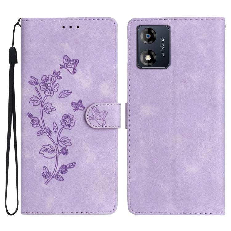 Flower Butterfly Embossing Pattern Leather Phone Case, Series 4 My Store