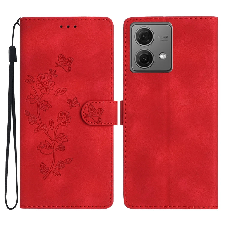 Flower Butterfly Embossing Pattern Leather Phone Case, Series 5 My Store