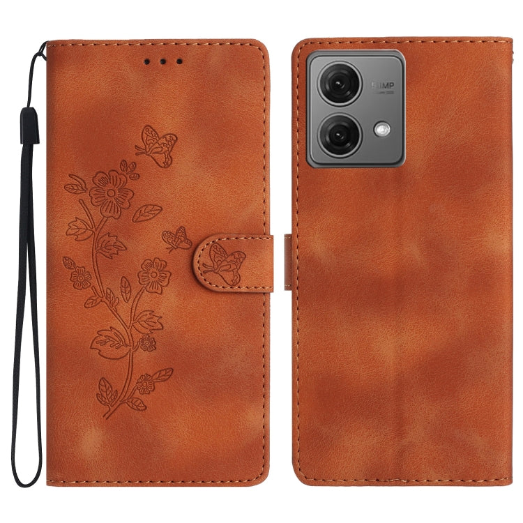 Flower Butterfly Embossing Pattern Leather Phone Case, Series 5 My Store