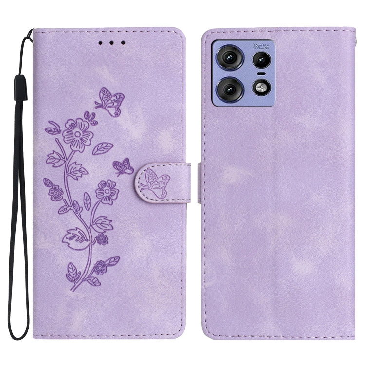 Flower Butterfly Embossing Pattern Leather Phone Case, Series 5 My Store