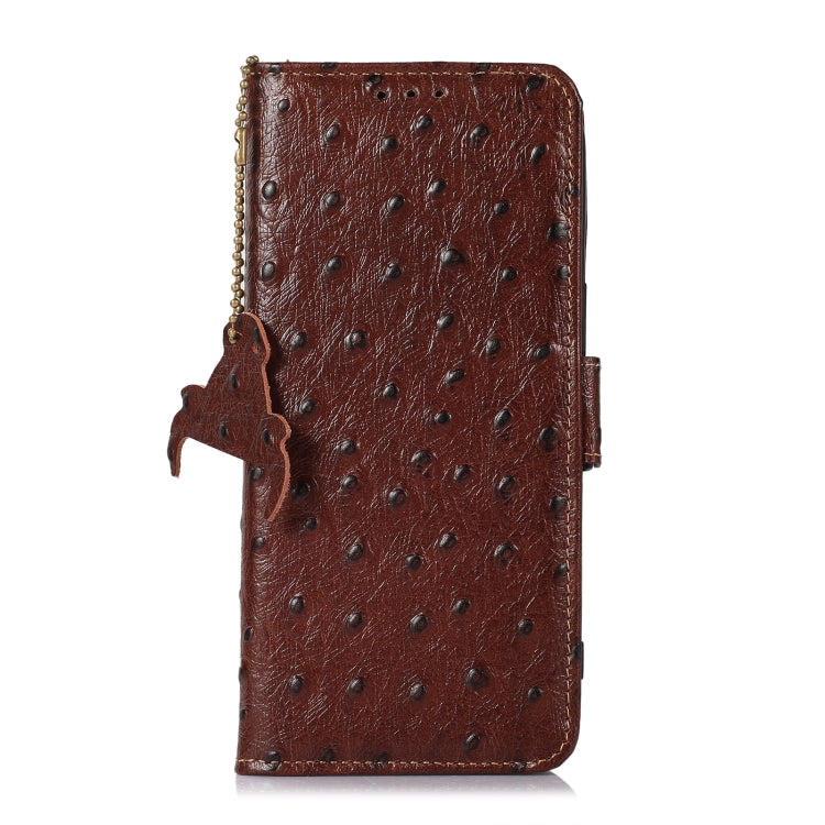 Ostrich Pattern Genuine Leather RFID Phone Case My Store