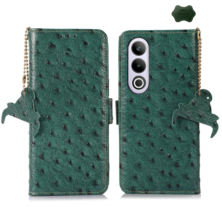 Ostrich Pattern Genuine Leather RFID Phone Case My Store