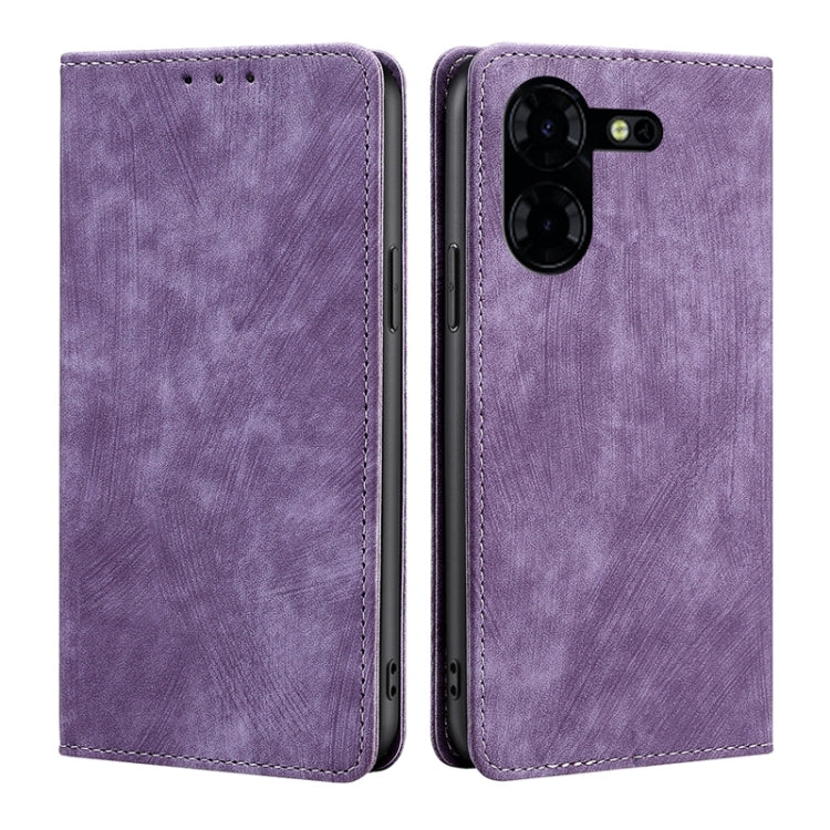 RFID Anti-theft Brush Magnetic Leather Phone Case, Series 1