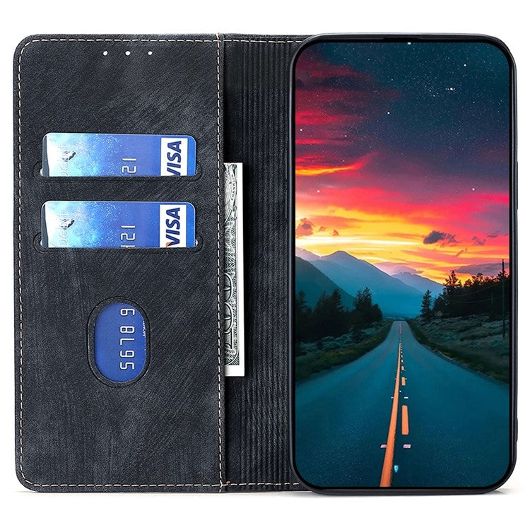 RFID Anti-theft Brush Magnetic Leather Phone Case, Series 1