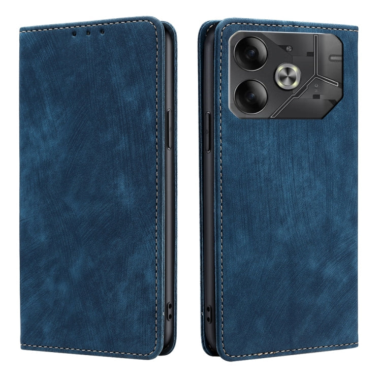 RFID Anti-theft Brush Magnetic Leather Phone Case, Series 1