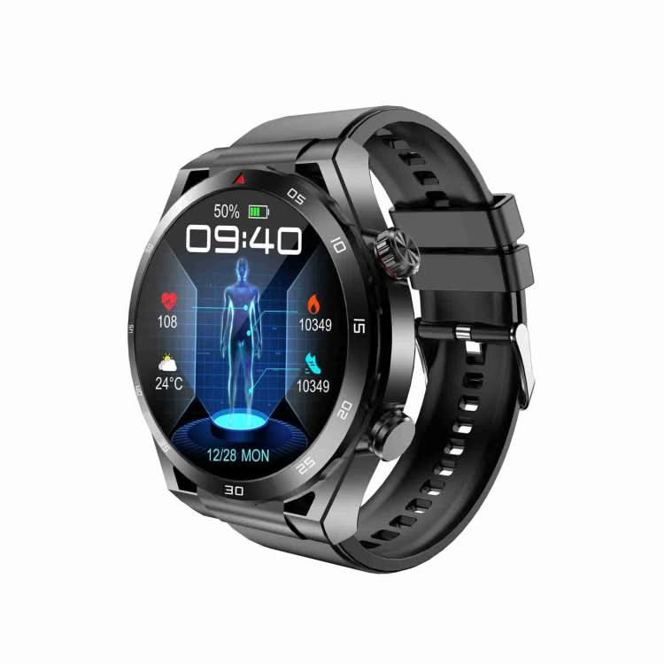 ET450 1.39 inch IP67 Waterproof Silicone Band Smart Watch, Support ECG / Non-invasive Blood Glucose Measurement