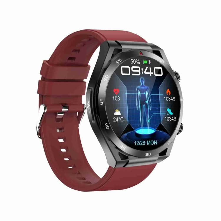 ET450 1.39 inch IP67 Waterproof Silicone Band Smart Watch, Support ECG / Non-invasive Blood Glucose Measurement