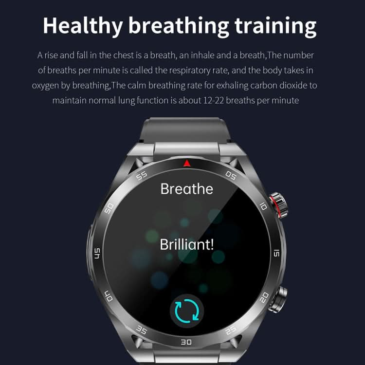 ET450 1.39 inch IP67 Waterproof Silicone Band Smart Watch, Support ECG / Non-invasive Blood Glucose Measurement