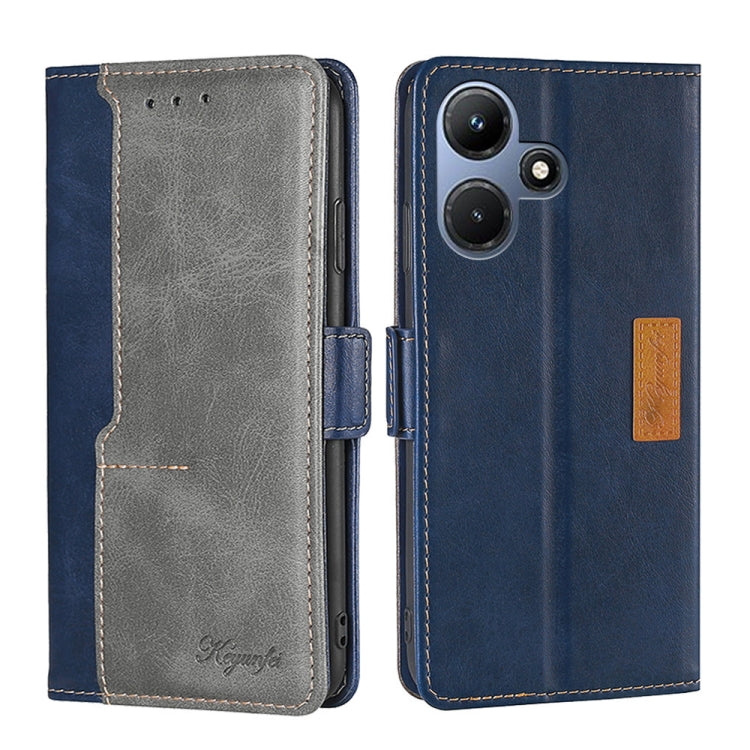 Contrast Color Side Buckle Leather Phone Case, Series 2 My Store