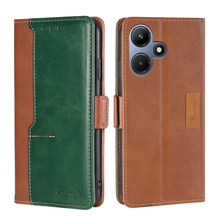 Contrast Color Side Buckle Leather Phone Case, Series 2 My Store