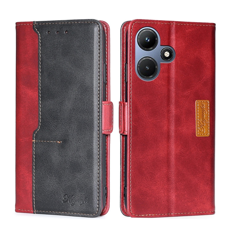 Contrast Color Side Buckle Leather Phone Case, Series 2 My Store