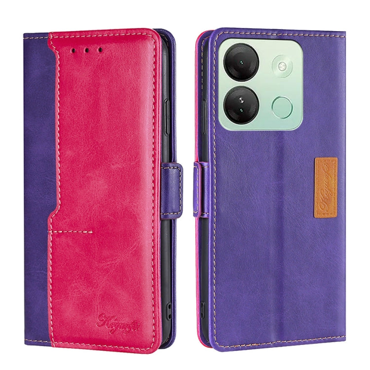 Contrast Color Side Buckle Leather Phone Case, Series 1 My Store