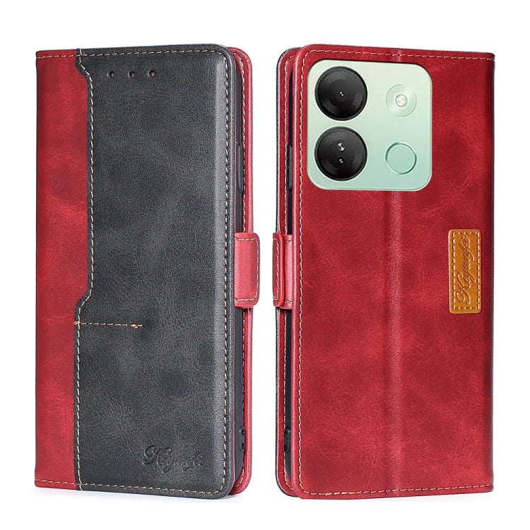 Contrast Color Side Buckle Leather Phone Case, Series 1 My Store