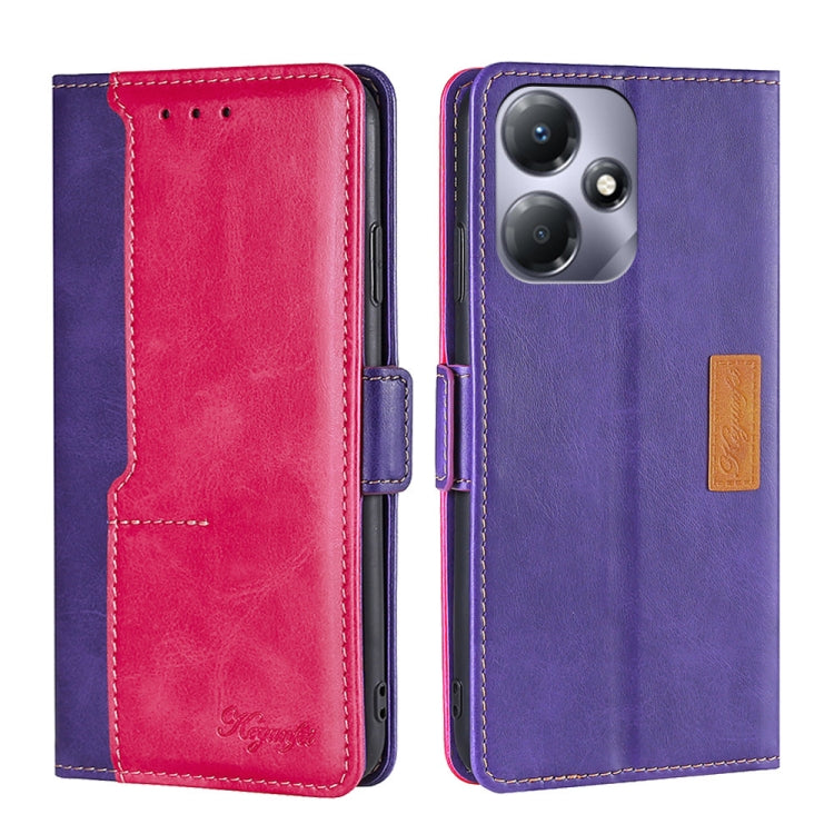 Contrast Color Side Buckle Leather Phone Case, Series 2 My Store