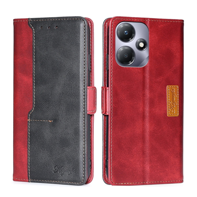 Contrast Color Side Buckle Leather Phone Case, Series 2 My Store