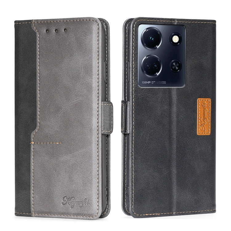 Contrast Color Side Buckle Leather Phone Case, Series 1 My Store