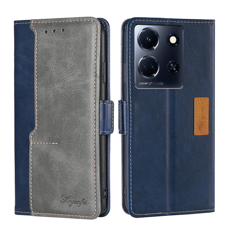 Contrast Color Side Buckle Leather Phone Case, Series 1 My Store