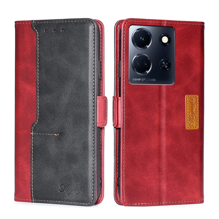 Contrast Color Side Buckle Leather Phone Case, Series 1 My Store