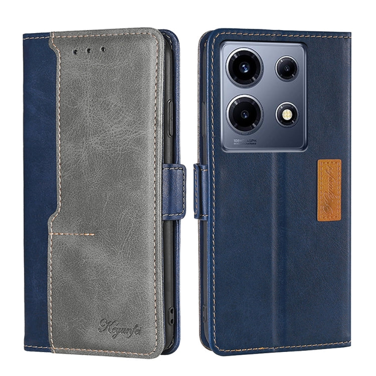 Contrast Color Side Buckle Leather Phone Case, Series 1 My Store