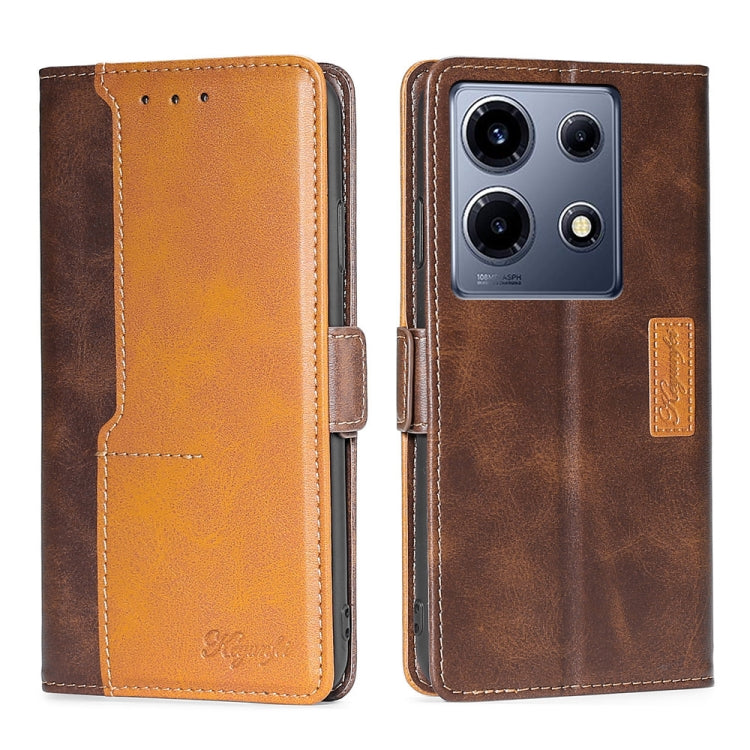 Contrast Color Side Buckle Leather Phone Case, Series 1 My Store