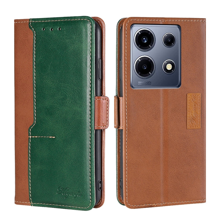 Contrast Color Side Buckle Leather Phone Case, Series 1 My Store