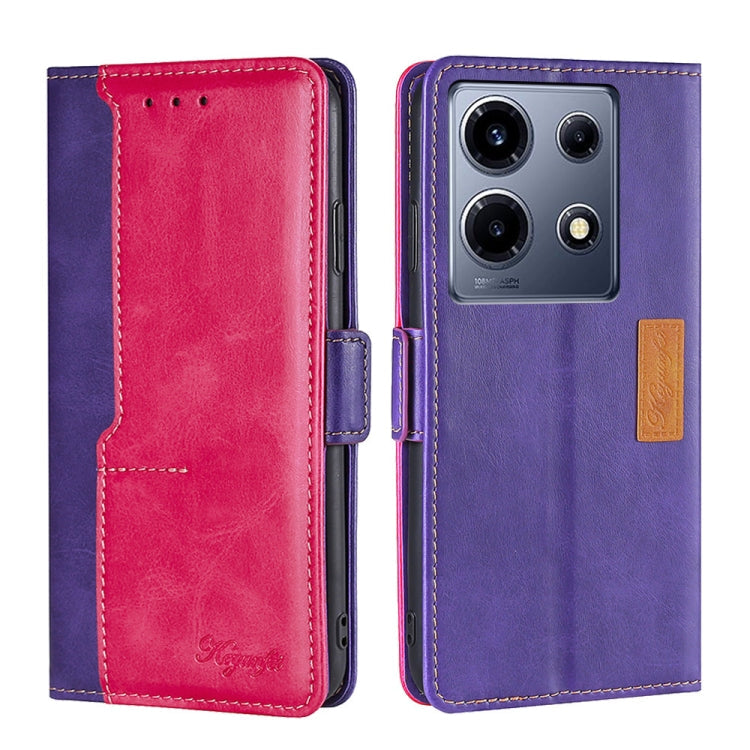 Contrast Color Side Buckle Leather Phone Case, Series 1 My Store