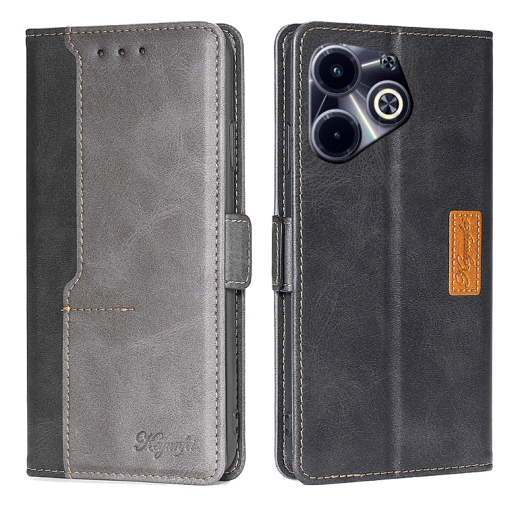 Contrast Color Side Buckle Leather Phone Case, Series 2 My Store