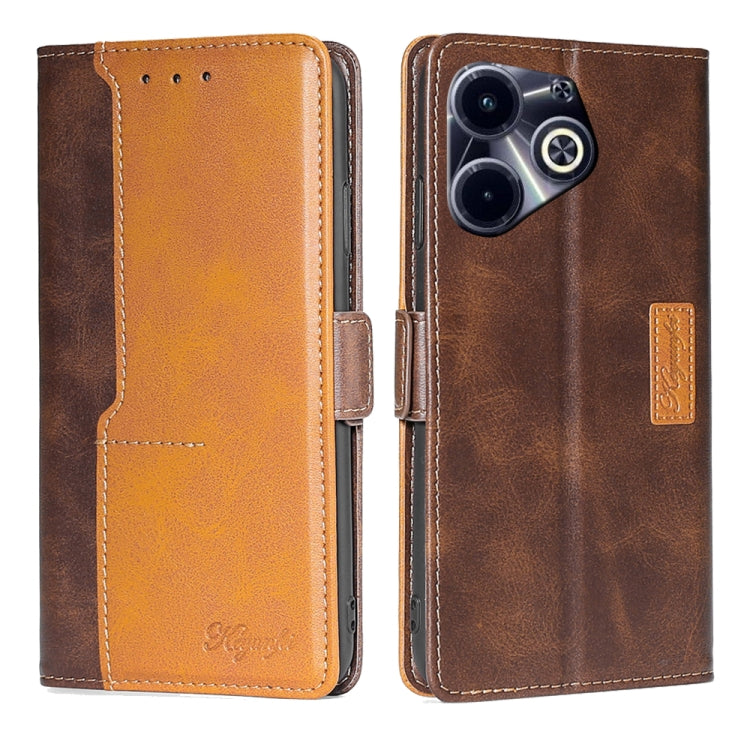 Contrast Color Side Buckle Leather Phone Case, Series 2 My Store