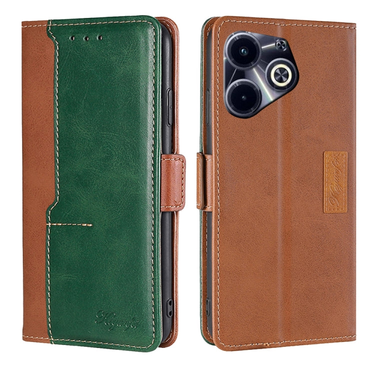 Contrast Color Side Buckle Leather Phone Case, Series 2 My Store