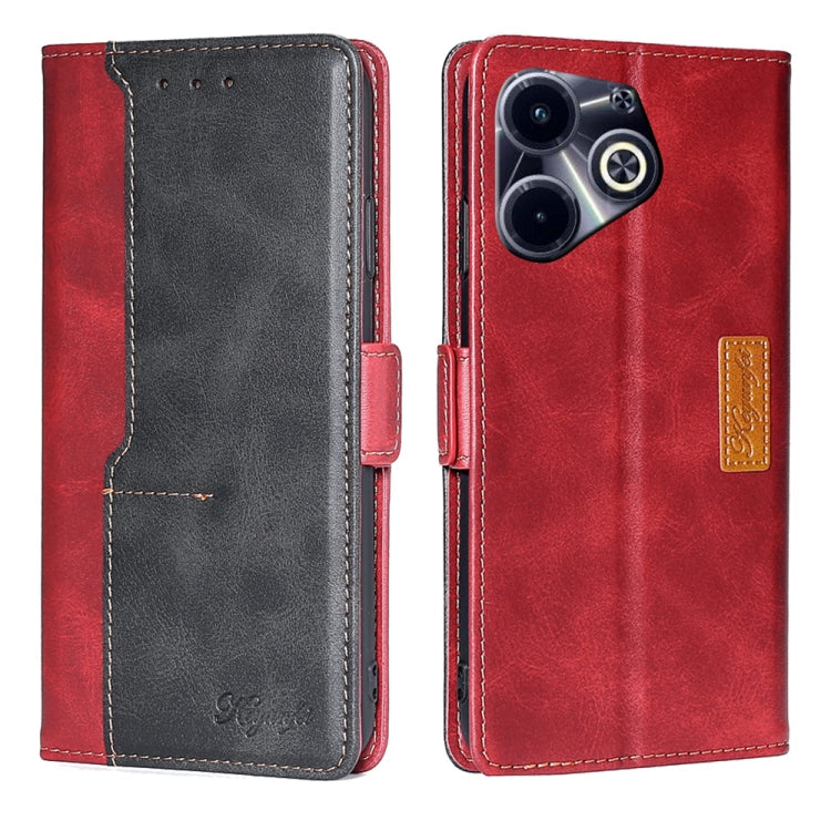 Contrast Color Side Buckle Leather Phone Case, Series 2 My Store