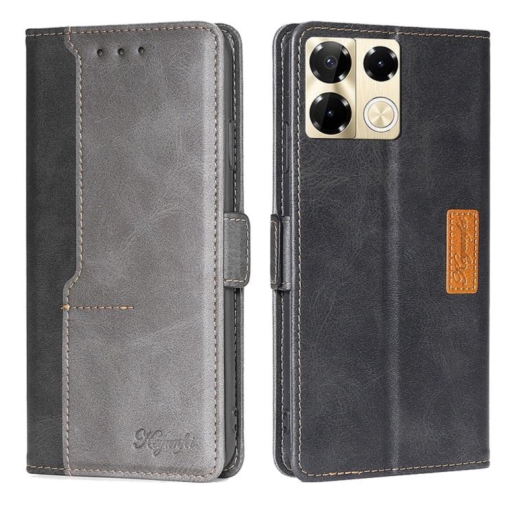 Contrast Color Side Buckle Leather Phone Case, Series 2 My Store