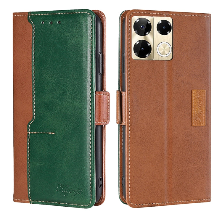 Contrast Color Side Buckle Leather Phone Case, Series 2 My Store