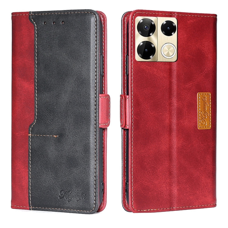 Contrast Color Side Buckle Leather Phone Case, Series 2 My Store