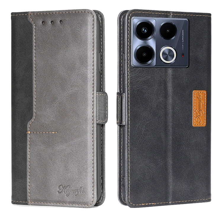 Contrast Color Side Buckle Leather Phone Case, Series 1 My Store