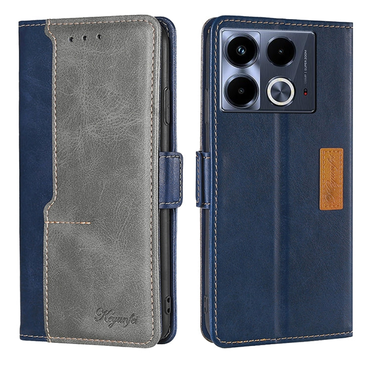 Contrast Color Side Buckle Leather Phone Case, Series 1 My Store