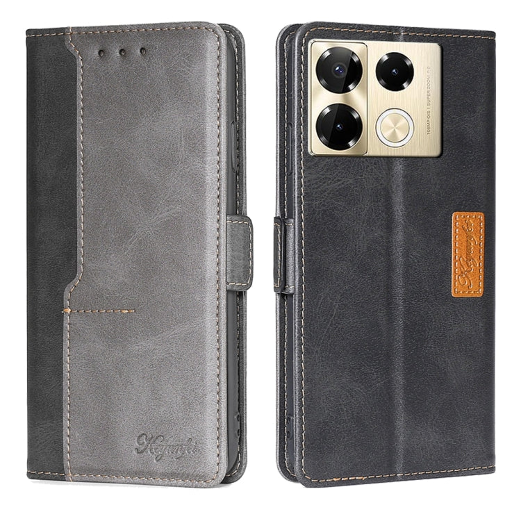 Contrast Color Side Buckle Leather Phone Case, Series 1 My Store