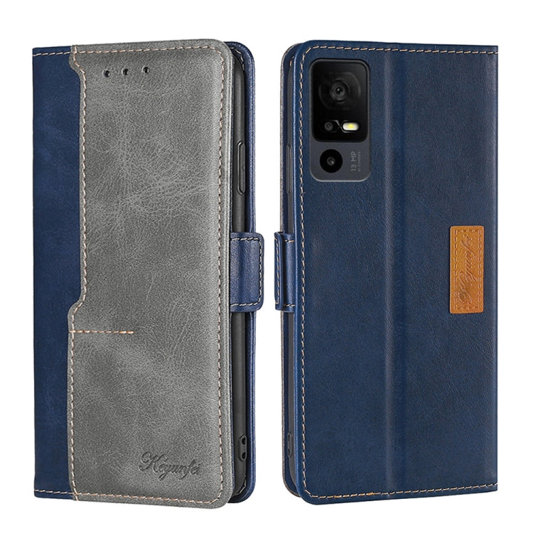 Contrast Color Side Buckle Leather Phone Case My Store