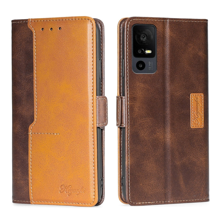 Contrast Color Side Buckle Leather Phone Case My Store