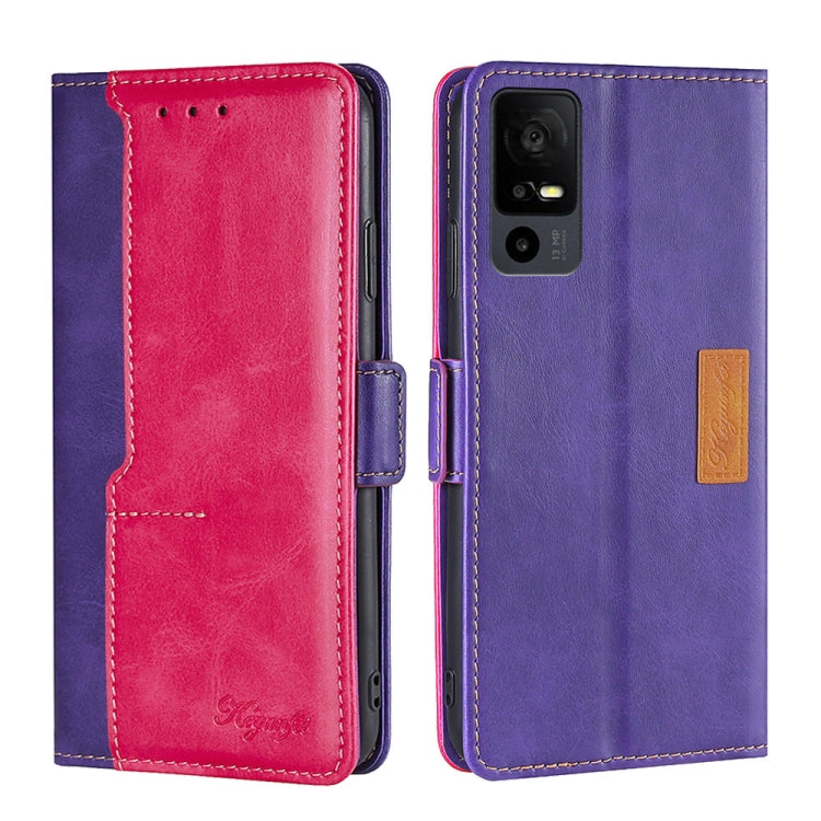 Contrast Color Side Buckle Leather Phone Case My Store