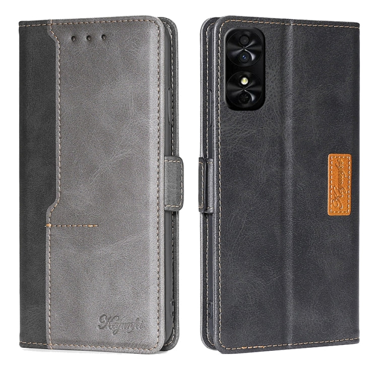 Contrast Color Side Buckle Leather Phone Case My Store