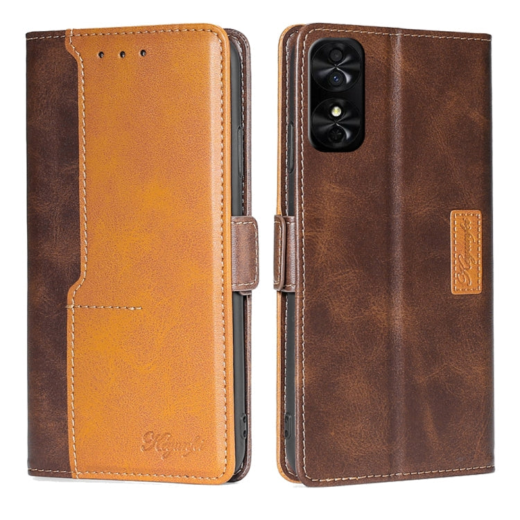 Contrast Color Side Buckle Leather Phone Case My Store